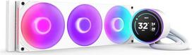 "NZXT Kraken Elite 360 RGB" - AIO CPU aušintuvas su skysčiu - 360 mm radiatorius - F360 RGB šerdies ventiliatorius - reguliuojamas 2,72 colių IPS LCD ekranas - "Intel LGA 1700", 1200/115X, 1851 - AMD AM5, AM4 - baltas