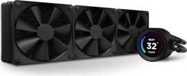 "NZXT Kraken Elite 360" - RL-KN36E-B1-360 mm AIO CPU aušinimas vandeniu - 2,36 colių LCD ekranas 640 x 640 - 2 x 120 mm PWM ventiliatoriai - Lengvai montuojamas atjungimo kabelis - Juoda