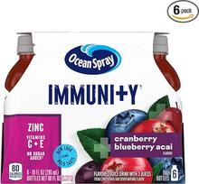 "Ocean Spray Immunity" spanguolių, bruknių, gervuogių ir akai sultys 300 ml (6 vnt.)