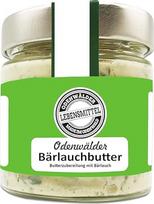 "Odenwälder Lebensmittel Premium" laukinių česnakų sviestas, aromatingas sviestas su tikrais laukiniais česnakais, idealiai tinka tepimui, kepimui ir rafinavimui, pagamintas Vokietijoje, 150 g