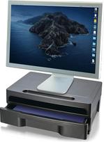 "Officemate" 2200 serijos monitorių stovas su stalčiumi, juodas (22502)