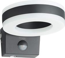 "Oktaplex lighting Porto" LED lauko šviestuvas su judesio jutikliu 15 W lauko šviestuvas IP65 Antracitas Lauko apšvietimas Namų lauko sieninis šviestuvas 3000 K šilta balta