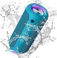 "Ortizan Bluetooth" garsiakalbis, "Bluetooth" dėžutė su LED šviesa, nešiojama mini muzikos dėžutė su laisvų rankų funkcija, IPX7 apsauga nuo vandens ir 360° erdvinis garsas, belaidis lauko garsiakalbis su AUX, TF