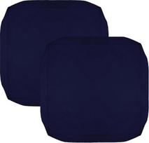 "Oslimea" lauko sėdynių pagalvėlė 22 x 20 colių terasos baldų kėdės pagalvėlė "SlipSeat Cover" - tik pakaitiniai užvalkalai (tamsiai mėlyna, 2 pakuotės - 20" x 22" x 4" storio)
