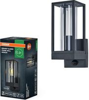 "Osram Endura Classic" LED sieninio šviestuvo rėmelis, E27 lizdas, PIR jutiklis, IP44, tamsiai pilkas aliuminis, stiklas
