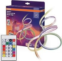 "Osram Smart WiFi Neon Flex" lanksti LED juosta, 5 m, valdoma per "WiFi", su "Magic RGB" ir šviesos efektais, su nuotolinio valdymo pulteliu, 24 W, IP44, šviesos diodai nekeičiami, reguliuojamas apšvietimas