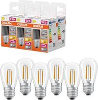 "Osram Superstar Edison ST45 Filament Dimmable LED lempa 2700K šiltai balta 3.4W E27 Clear 470lm dekoratyvinių šviestuvų Vintage Look 15000h