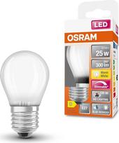 "OSRAM Superstar+ Classic P GLFR 25" LED lemputė, E27, mini rutulio formos, 2,2 W, 300 lm, 2700 K, šiltai balta šviesa, labai sumažintas mėlynos spalvos kiekis, mažiau vargina akis, reguliuojamas apšvietimas, taupo energiją, 6 vnt. pakuotė
