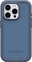 "OtterBox" iPhone 15 Pro (tik) "Defender Series XT" dėklas, Baby Blue Jeans (mėlynas), be ekrano, didelio atsparumo, suderinamas su "MagSafe", tvirtinamas dirželiu