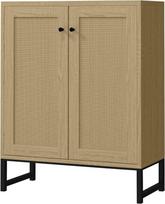 "Panana" rotango dekoruota 2 durų spintelė "Accent Cabinet" Svetainės spintelė Virtuvės spintelė "Sideboard Buffet Table" (natūrali)