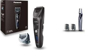 "Panasonic Premium" plaukų kirptuvas ER-SC40 su 19 ilgio nustatymų, 0,5-10 mm plaukų kirpiklis ir kūno kirptuvas ER-GK60 su 3 priedais, elektrinis skustuvas vyrams, odai draugiškas drėgnas ir sausas skutimasis