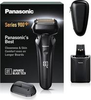 "Panasonic Series 900+" ES-LS9A-K803 6 peiliukų drėgnas ir sausas skustuvas vyrams, elektrinis skustuvas su barzdos tankio jutikliu ir automatine valymo bei įkrovimo sistema