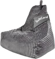 "PATCH HOME" prabangus "Bean Bag" poilsio krėslas - žaidimų krepšys suaugusiesiems ir vaikams - patogus "Bean Bag" krėslas su užpildu - svetainės ir miegamojo baldai (grafinis, XXL)