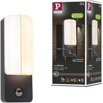 "Paulmann Bonnie" 94853 LED lauko sieninis šviestuvas su judesio jutikliu, atsparus vabzdžiams ir jūros vandeniui IP44 93 x 77 mm 2200-3000 K 8,5 W 560 lm 230 V Antracitas