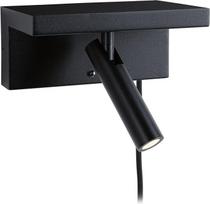 "Paulmann Jerik 71107" LED sieninis šviestuvas 3 pakopų apšvietimas USB C 3000K 160lm 230V 2,4W Dimmable Black Matt
