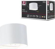 "Paulmann Nyora" 71285 LED sieninis šviestuvas su akumuliatoriumi ir judesio jutikliu (HF) IP44 3000K 135 x 120 mm 2 x 1 W / 1 W baltas