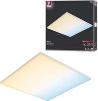 "Paulmann Velora" LED panelė 79816, kvadratinė, su 1 x 13 vatų lubų šviestuvu, balta matinė šviesos plokštė, metalinis lubų šviestuvas 3