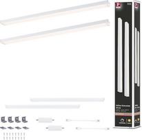 "Paulmann" 98614 LED šviestuvų po spintelėmis komplektas 2 x 4 W 350 x 26 mm 2 x 350 lm 24 V balta matinė 3000 K Dimmable