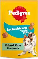 "Pedigree Leckerbissen" maži skanėstai šunims, idealiai tinkantys dresūrai arba tarpdieniams, įvairių rūšių, kramtomieji klubai su vištiena