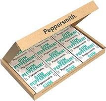 "Peppersmith" 100% ksilitolio kramtomoji guma "Peppermint" (12 x 15 g), pakuotė po 1 (1 x 0,18 kg)