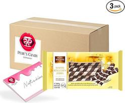 "Pere's Candy" saldainių rinkinys 3 x "Zebra" vafliniai ritinėliai su gardžiu kremu 160 g + "Pere's Candy" užrašų knygutė DIN A7 25 lapai