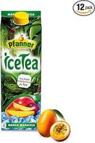"Pfanner IceTea Mango Passion Fruit" - tiesioginio virimo juodoji arbata su mango ir pasiflorų sultimis (1 x 2 l) (12 vnt.)