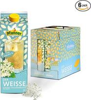 "Pfanner The White Lemon Elderflower Iced Tea" - 6 x 2 litrų dėžutė - tiesioginio virimo arbata su citrinų sultimis