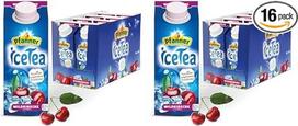 "Pfanner Wild Cherry Iced Tea in Storage Pack" - tiesiogiai paruošta vaisinė arbata su vyšnių sultimis ir aronijų sultimis (8 x 750 ml) (2 pakuotės)