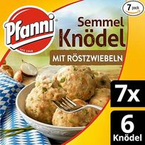 "Pfanni Semmel" koldūnai su kepintais svogūnais - gardus bulvių patiekalas su 100 % vokiškomis bulvėmis 7 x 200 g