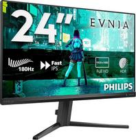 "Philips Evnia 24M2N3200S" - 24 Zoll FHD žaidimų monitorius, 180 Hz, 0,5 ms, "FreeSync Prem.", "G-Sync" (1920x1080, HDMI 2.0, "DisplayPort 1.4") schwarz-grau
