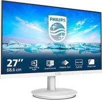 "Philips" 271V8AW - 27 colių "Full HD" monitorius, įmontuotas garsiakalbis, nemirgantis (1920 x 1080, 75 Hz, VGA, HDMI), baltas