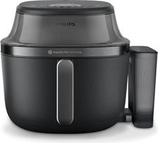 "Philips" 5000 serijos karšto oro keptuvė "Steam Airfryer" su kepimo garuose funkcija, garų, "Airfry", "SteamFry", 7,2 l, apžvalgos langelis, keraminė danga be PFAS, automatinis valymas garais (NA540/00)