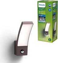 "Philips" lauko LED sieninis šviestuvas su jutikliu, 12 W, antracito spalvos, šaltos baltos šviesos 4 000 K, IP44 apsaugos klasė, integruota lemputė