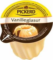 "Pickerd Vanilla Glaze" kreminės spalvos torto glaistas, skirtas puošti 150 g
