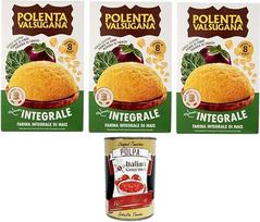 "Polenta Valsugana L'integrale" viso grūdo kukurūzų miltai 3 x 330 g + "Italian Gourmet Polpa" 400 g