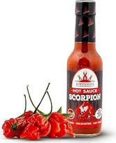 "Poppamies Scorpion" aštrusis padažas Trinidad Skorpion Chili - be glitimo, be laktozės, veganiškas, aštrumas: 10+/10, itin aštrus - 150 ml