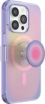"PopSockets iPhone 14 Pro" dėklas su mobiliojo telefono laikikliu ir slankikliu, suderinamas su "MagSafe", mobiliojo telefono dėklas "iPhone 14 Pro", belaidis įkraunamas - Aura
