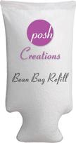 "Posh Beanbags Bean Bags" papildoma pakuotė 100 L Virgin New White