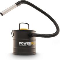 "Power Plus" dulkių siurblys POWX3013 Pelenų siurblys židiniui - 1600 W - 20 l surinkimo talpa - 2 m laidas - su išpūtimo funkcija ir keičiamu filtru - tinka židiniui, dirbtuvėms