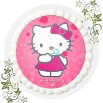 "Premium" valgomojo popieriaus torto viršūnė gimtadienio proga Hello Kitty K1