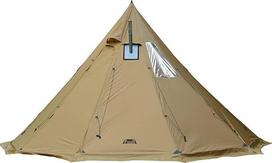 "Preself 4~6 asmenų karšta palapinė Tipi T3 XL su tinkleliu, aukštis 8' 6'' 2,6 m, skersmuo 15' 4,6 m, skirta malkinei krosnelei Bushcraft Šeimos kempingas Medžioklė Žvejyba