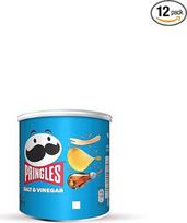 "Pringles" druskos ir acto skonio bulvių traškučiai - 40 g - 12 vnt. pakuotė