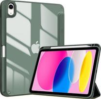 "ProCase" dėklas "iPad" (A16) 11 colių 2025 kartos / "iPad 10" 10,9 colių 2022 kartos apsauginis dėklas su rašiklio laikikliu Smūgiams atsparus išmanusis dėklas, skirtas miegoti/budinti automobilyje - alyvuogių žalia