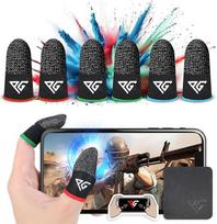 "Progameplays" pirštų dėklai žaidimams, "Pubg Cod" mobiliajam telefonui, kvėpuojantys, apsaugantys nuo prakaitavimo, apsaugantys nuo išdžiūvimo, suderinami su žaidimų telefonais, itin jautrios pirštų pirštinės (hibridinės mišrios)