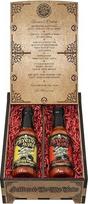 "Psycho Juice Dark Arts Collection Geschenkbox aus Holz", 70 % Carolina Reaper | 70 % Ghost Pepper Chilisauce | 148 ml | Hot Soce Geschenkset