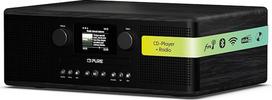 "Pure Classic C-D6i" daugiafunkcinis internetinis radijas su "WiFi", DAB+/FM, "Bluetooth 5.3", CD grotuvu, USB, AUX, 150 atminties lizdų, 2 x 15 W stereofoniniu garsu, spalvotu ekranu, žadintuvu ir miego laikmačiu - juodas