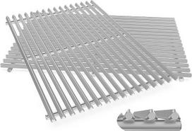 "QuliMetal" 49,5 cm nerūdijančio plieno kepimo grotelės, skirtos "Weber Genesis E-310/320/330, S-310/320/330 (2007-2016), netinka "Genesis II/LX 300" serijai, "Weber 7528" nerūdijančio plieno atsarginė dalis