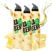 "Rabeko Zero Cooking Spray" mažai kalorijų turintis sviestas, 800 porcijų, 2 kcal viename purškiklyje, skirtas kepimui, kepimui ant grotelių ir kepimui, be priedų, be cukraus, be glitimo ir laktozės, 3 x 200 ml