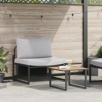 "Rantry" 2 dalių sodo-dėžių rinkinys Einzel-Sitz mit hellgrauen Kissen Gartenlounge Modelis42004141