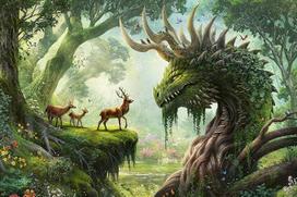 "Ravensburger" dėlionė 12000808 - "Miško drakonas pabunda" - 3000 dalių dėlionė suaugusiems ir vaikams nuo 14 metų, fantastinė dėlionė